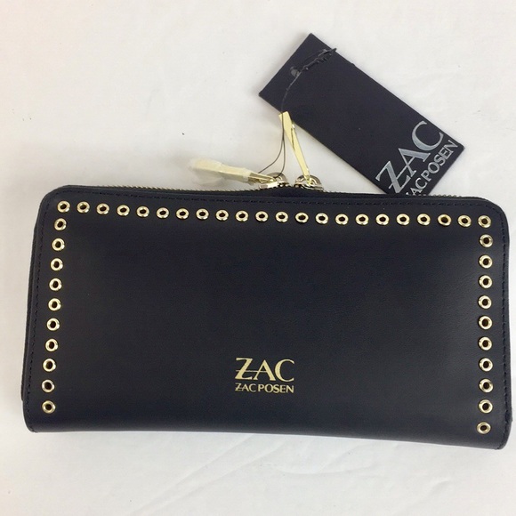 ZAC Zac Posen smooth leather checkbook wallet new - Picture 8 of 8